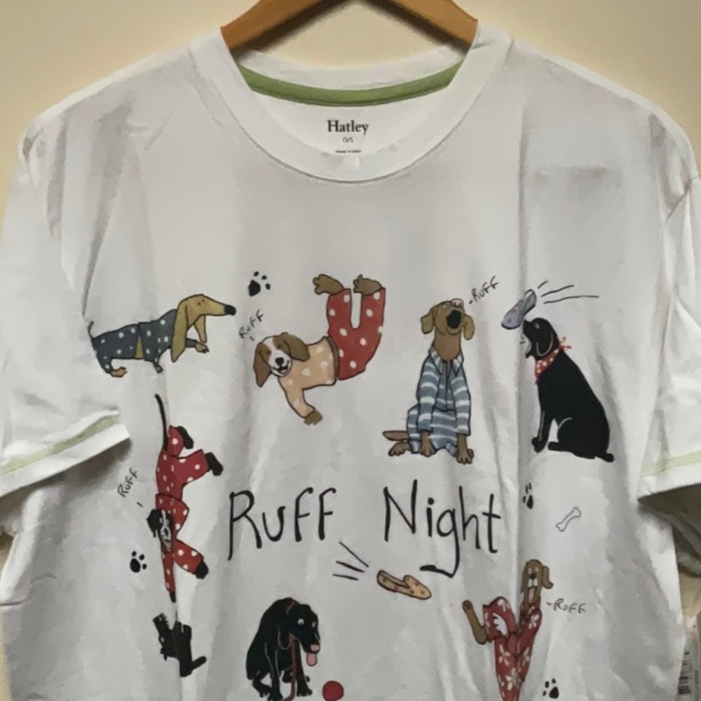 Hatley Night Shirt - Ruff Night - Dogs OS NWT